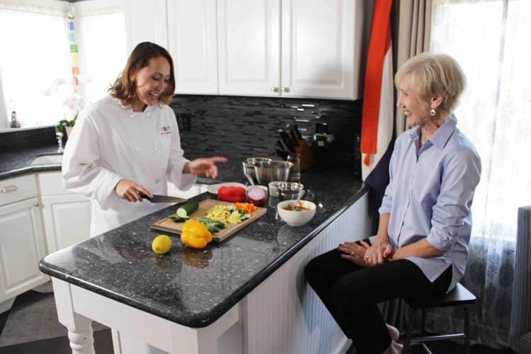 Clients of a personal chef always look forward to their chef visits. Great food and wonderful conversation!